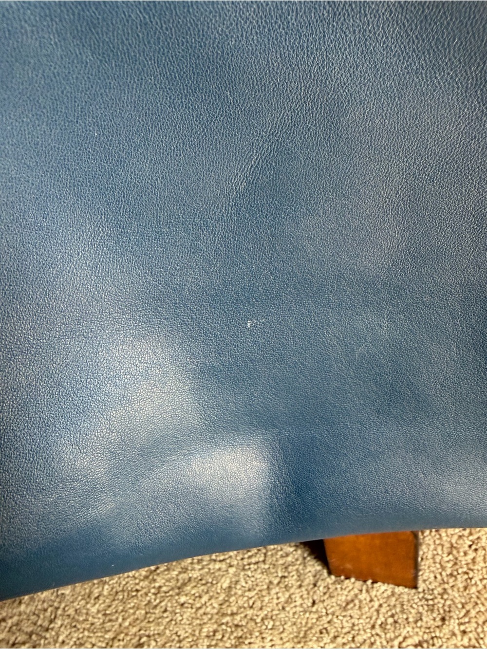 SOLD 🛑 Celine CABA Two-Tone Leather Tote in Tan and Blue - Picture 5 of 14